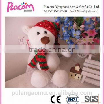 X-mas wholesale Top sell Lovely Plush Christmas Bear Hot
