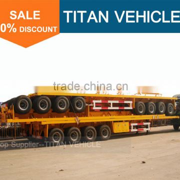Hot sale 40ft faltbed cimc 4 axle trailers with 20 % off