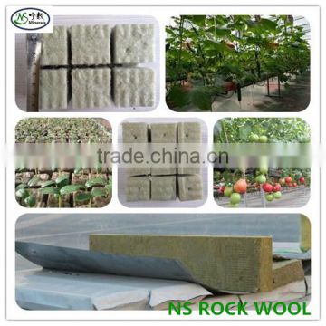 Rock wool cubes for hydroponics seed starting and plants growing