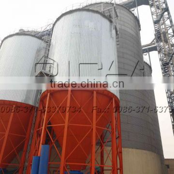 galvanized corrugated grain storage steel silos