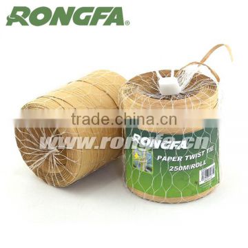 4mm x 250m biodegradable coiled paper twist ties machine