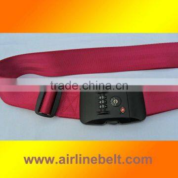 NEW Seatbelt red luggage strap, top quality