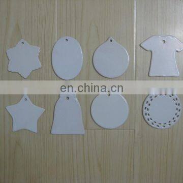 Blank various shapes ceramic ornaments