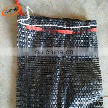 Black mesh drawstring bag/ Mesh bag black