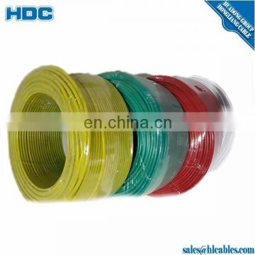 IEC 60227 H07V-R 25mm2 Yellow green room wire multi wire copper conductor PVC sheath electrical cable factory price