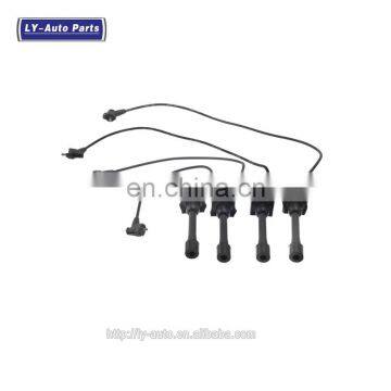 90919-22327 9091922327 90080-91095 9008091095 Auto Engine Ignition Coil Spark Plug Wire Set For Geo For Toyota For Celica OEM