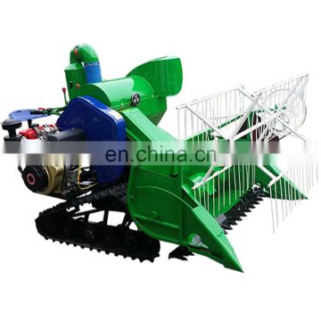 Hot sale factory supply Mini rice combine harvester with crawler