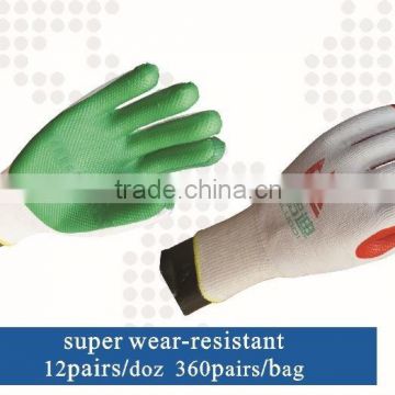 constructive rubber cotton gloves/ latex rubber cotton gloves/ hand working gloves rubber coated