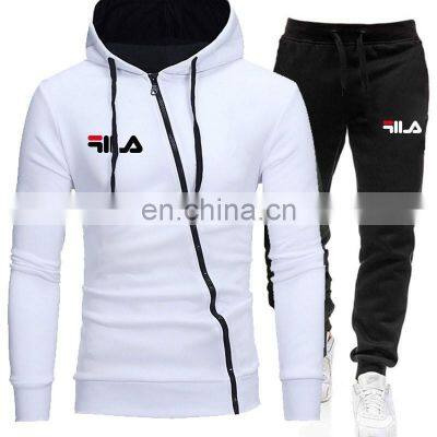 Manufacturer wholesale fashion men's casual sports hooded sweater zipper jacket men