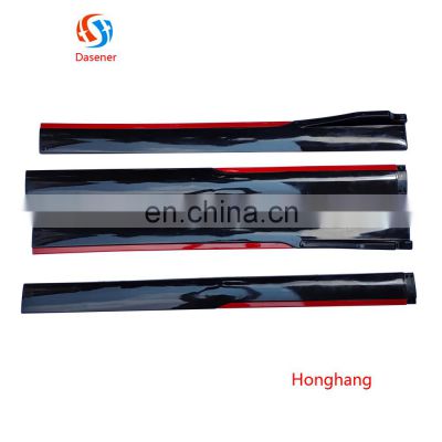 Auto accessories factory car parts Side Skirts D, Gloss Black+Red Side Skirts Side Splitter For All car