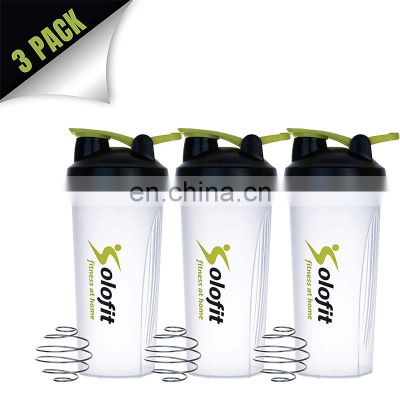 500ml popular glitter classic plastic clear shaker sports Bodybuilding durable fitness sublimation shaker bottle