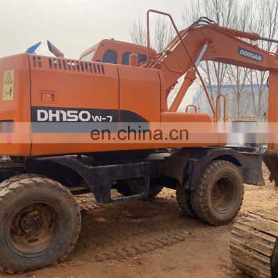 New stock doosan hydraulic excavator , Used doosan wheel digger dh150 , DOOSAN DH140-7 DH150-7
