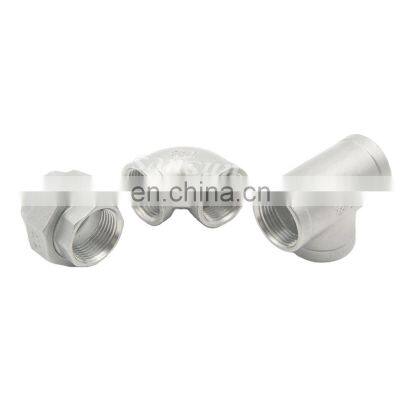 Stainless Steel Male Female Elbow 90 Degree Pipe Fitting Elbow Screwed Tee Pipe Fitting