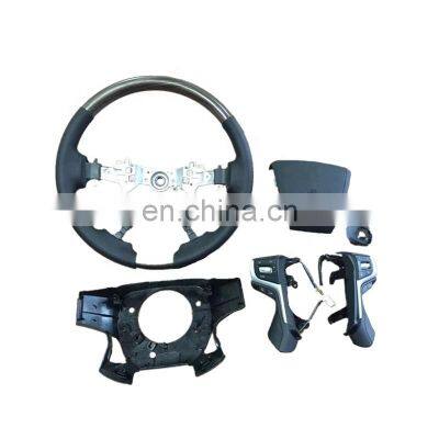 MAICTOP car accessories car steering wheel black/beige r for landcruiser 2008-2015 upgrade 2018 fj150 fj200