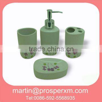 4pcs handmade ceramic bathroom sets