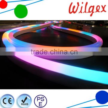 7 Colors changing fading DMX RGB flexible led neon tube light