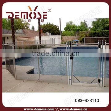 above ground swimming pools rail system with clamps glass