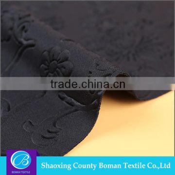 China Manufacturer Elegant Knitted embossed stretch fabrics
