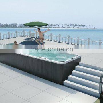 7.8 Meter Monalisa Swim Spa Fiberglass Swimming Pool M-3325