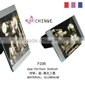 4*6inches Aluminum Photo Frame /logo printing promotional aluminum photo frame