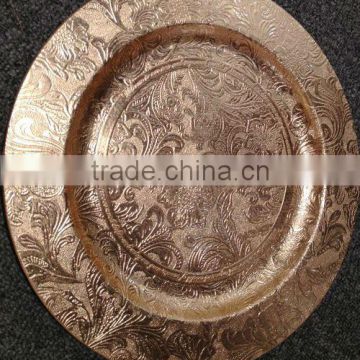 Charger plate with beautiful flowers