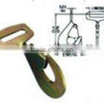 Yellow Galvanized Twisted Snap Hook RM17-H0601