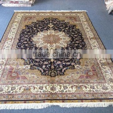 top turkey quality double knots hand knotted silk carpet underlay