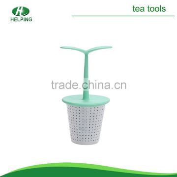 Stainless steel and silicone kitchen accessories ,tea strainer