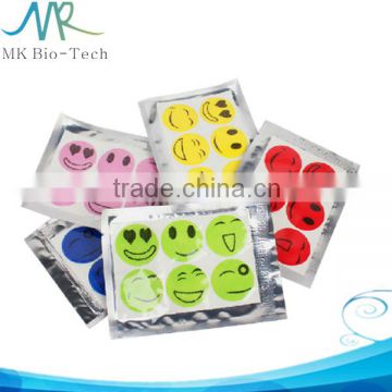 Ecofriendly Mosquito Repellant Emoji Sticker Baby Anti Mosquito Repellent Patch With MSDS