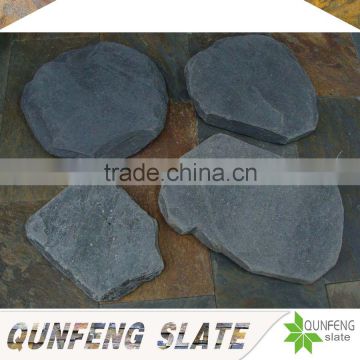 natural black tumbled stone outdoor landscaping slate stepping stones