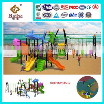 kids amusement Plastic play playground slides
