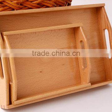European simple design wooden serving tray