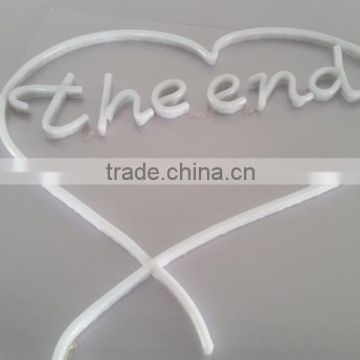 Wholesale factory led neon flex outdoor vivid neon sign with acrylic board