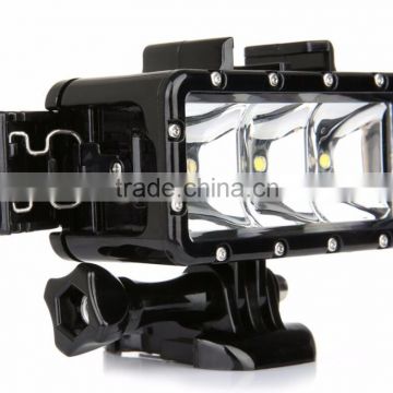 Wholesale SupTig 30M Waterproof 300LM Video Light for Go Pro / Dazzne / Yi Camera(Black)