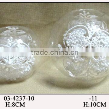 (03-4237)beautiful glass round tealight holders