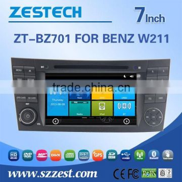 car cassette and cd dvd and gps for BENZ W211 with Rear View Camera GPS BT IPOD TV Radio RDS