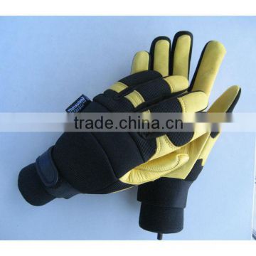 Deerskin leather ful lined mechanic glove