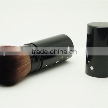 Make Up Accessories Metal Handle Synthetic HiarCosmetic Retractable Blush Brush with Diamond
