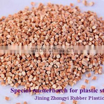 Special plastic material for plastic strip nails