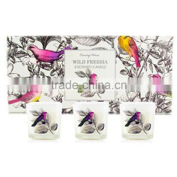 Wild Freesia Premium Tealight Glass Candle