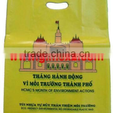 hdpe Die cut plastic shopping bag