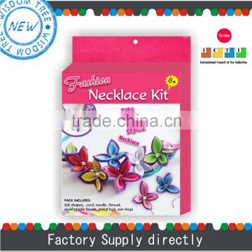 DIY Necklace, Felt Flower Chain Necklaces Designs, Necklace Set