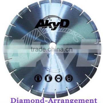 Diamond arrangement Fast Cutting of diamond Arix Blade for Asphalt