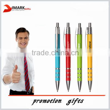 Customized Logo Promotional Pen/bright color ballpoint pen