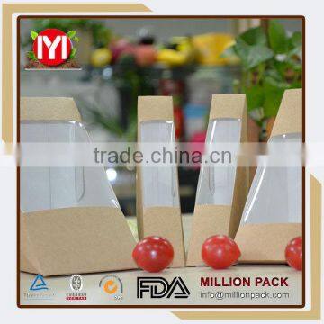 Latest Made Food Boxes Triangle Sandwich Box For Packaging Made In China