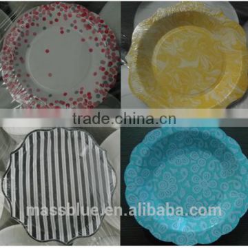 Custom Printed Dinner Paper Plates with high quality