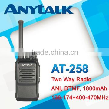 AT-258 DTMF ANI VHF UHF walkie talkies