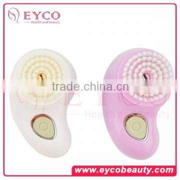 2016 The Newest Hot Sale Silicone Electrical Abs Mini Handle Home Use Sonic Facial Cleaner Brush With Waterproof Design