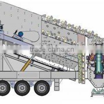 Mobile Stone Cone Crusher Plant in Stock
