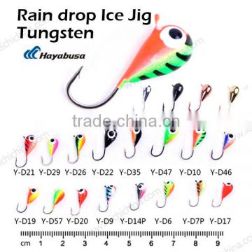 Tear drop fishing tungsten ice jig